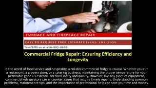 Commercial Fridge Repair: Ensuring Efficiency and Longevity