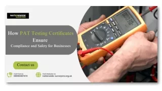 How PAT Testing Certificates Ensure Compliance and Safety for Businesses