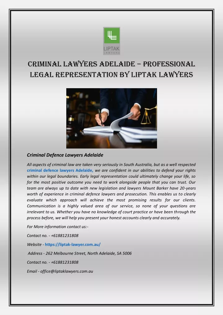 criminal lawyers adelaide professional legal