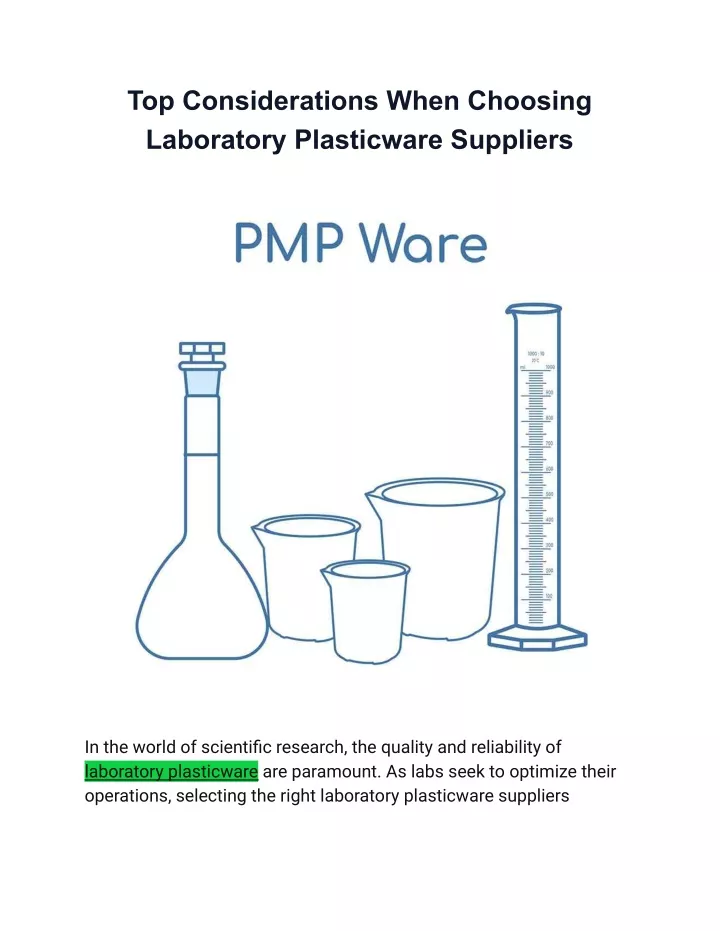 top considerations when choosing laboratory