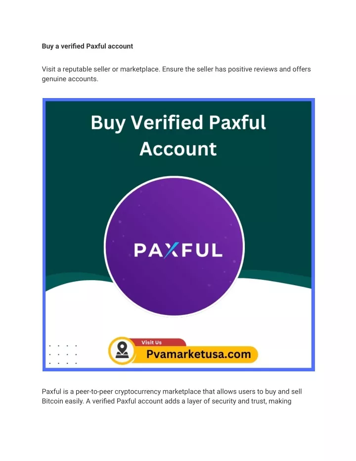 buy a verified paxful account