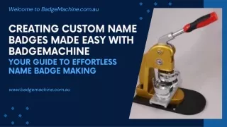 welcome to badgemachine com au