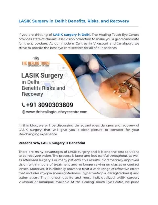 LASIK Surgery in Delhi