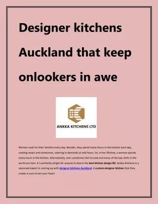 Designer kitchens Auckland that keep onlookers in awe