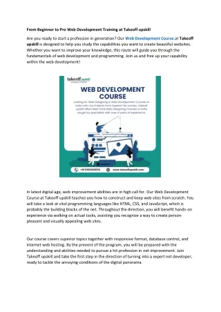 Web Development Course