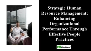 Human Resource Management Definition