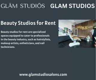 Chic Beauty Studios for Rent: Your Creative Space Awaits