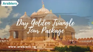day golden triangle tour package