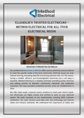 ellerslie s trusted electrician method electrical