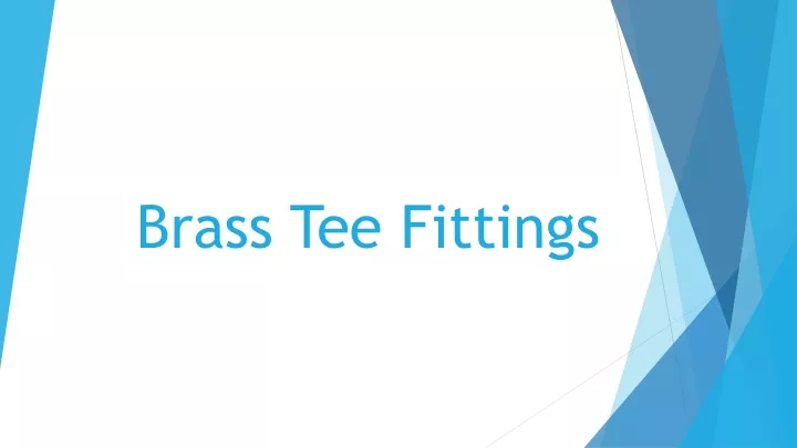 brass tee fittings