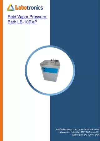 Reid Vapor Pressure Bath LB-10RVP