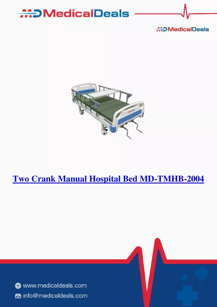 two crank manual hospital bed md tmhb 2004