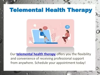 Telemental Health Therapy