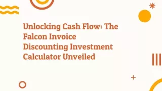 Invoice Discounting Investment Calculator: Maximize Your Returns with Falcon