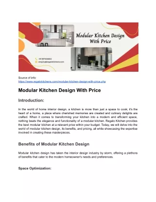 source of info https www regalokitchens