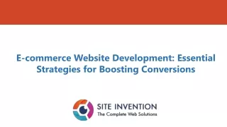 E-commerce Website Development- Essential Strategies for Boosting Conversions