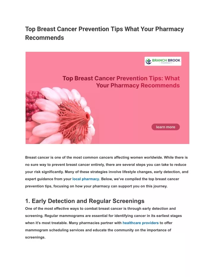 top breast cancer prevention tips what your