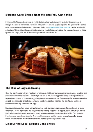 eggless cake shops near me that you can t miss