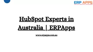 hubspot experts in australia erpapps