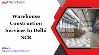 Warehouse Construction Services In Delhi NCR