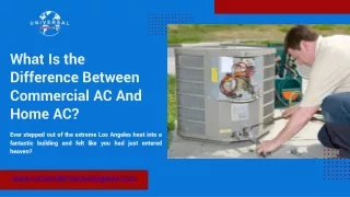 What Is the Difference Between Commercial AC And Home AC