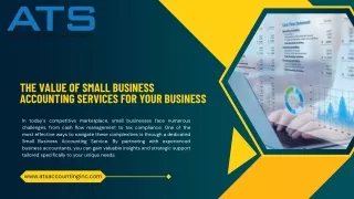 The Value of Small Business Accounting Services for Your Business