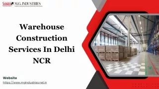 Warehouse Construction Services In Delhi NCR