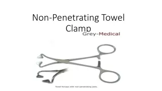 non penetrating towel clamp