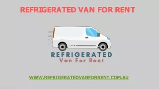 r e f r i g e r a t e d v a n f o r r e n t