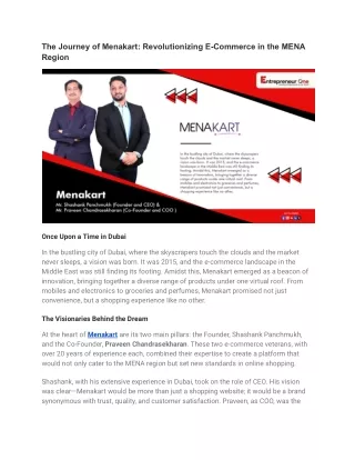 The Journey of Menakart_ Revolutionizing E-Commerce in the MENA Region