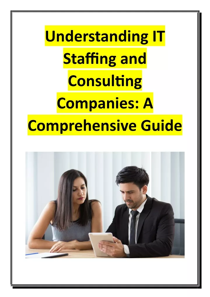 understanding it staffing and consulting