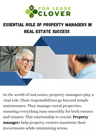 Expert Property Managers in San Antonio  Reliable Property Management Services