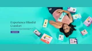 Bliss Natural Organic XXL Size Sanitary Pads UI UX Design