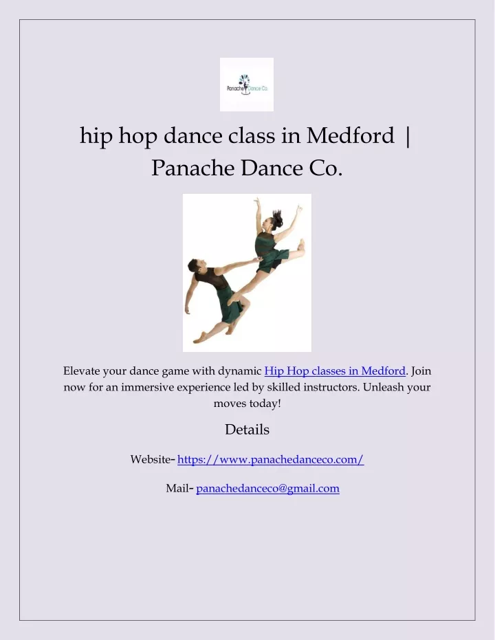 hip hop dance class in medford panache dance co