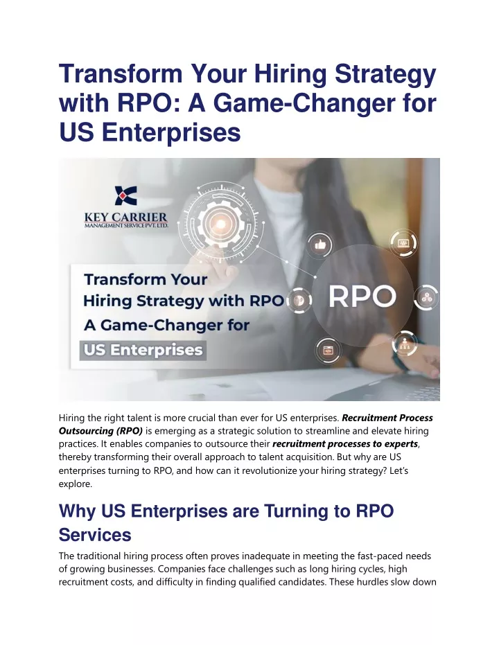 transform your hiring strategy with rpo a game changer for us enterprises