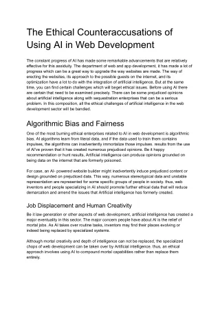 The Ethical Counteraccusations of Using AI in Web Development