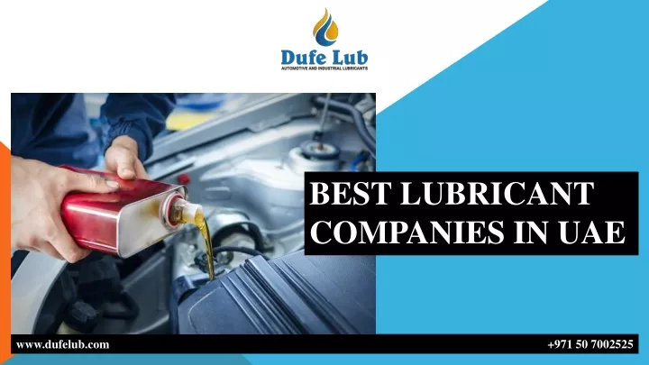 best lubricant companies in uae