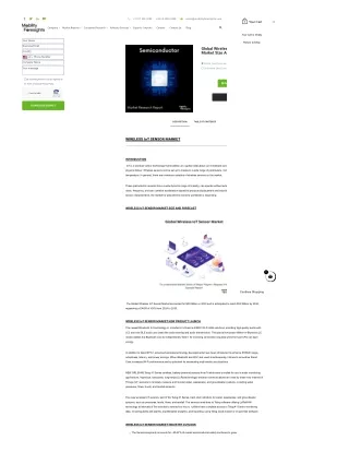 Wireless Iot Sensor Market