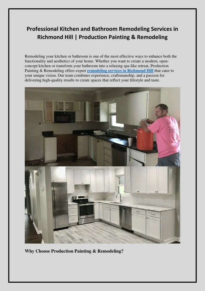 PPT - Professional Kitchen and Bathroom Remodeling Services in Richmond ...