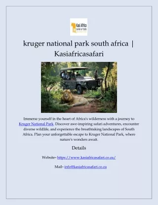 kruger national park south africa