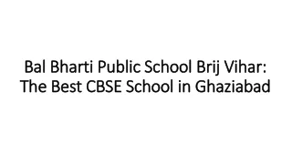 Bal Bharti Public School Brij Vihar: The Best CBSE School in Ghaziabad
