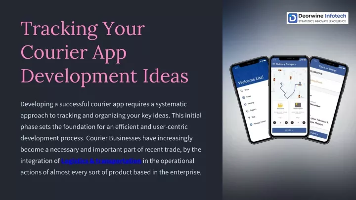 tracking your courier app development ideas