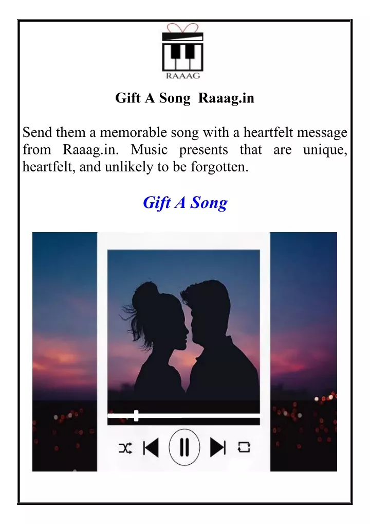 gift a song raaag in