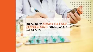 Tips from Sunny Gattan for Building Trust with Patients