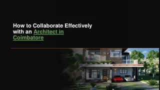 how to collaborate effectively with an architect
