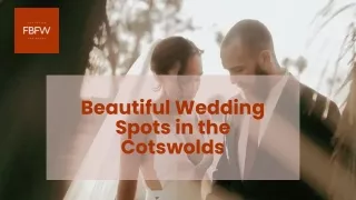 Beautiful Wedding Spots in the Cotswolds