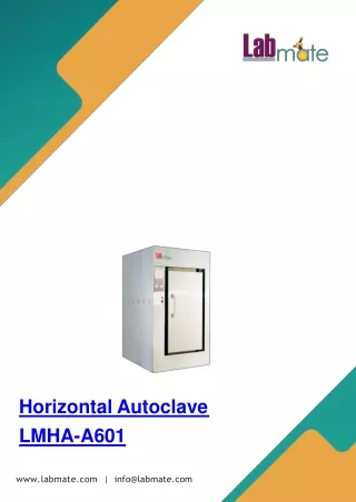 Horizontal Autoclave LMHA-A601