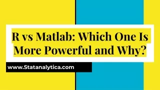 R vs Matlab