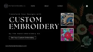 Transform Your Designs with Custom Embroidery by The Hand Embroidery Co.