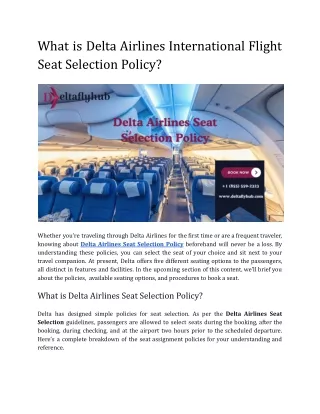 what is delta airlines international flight seat